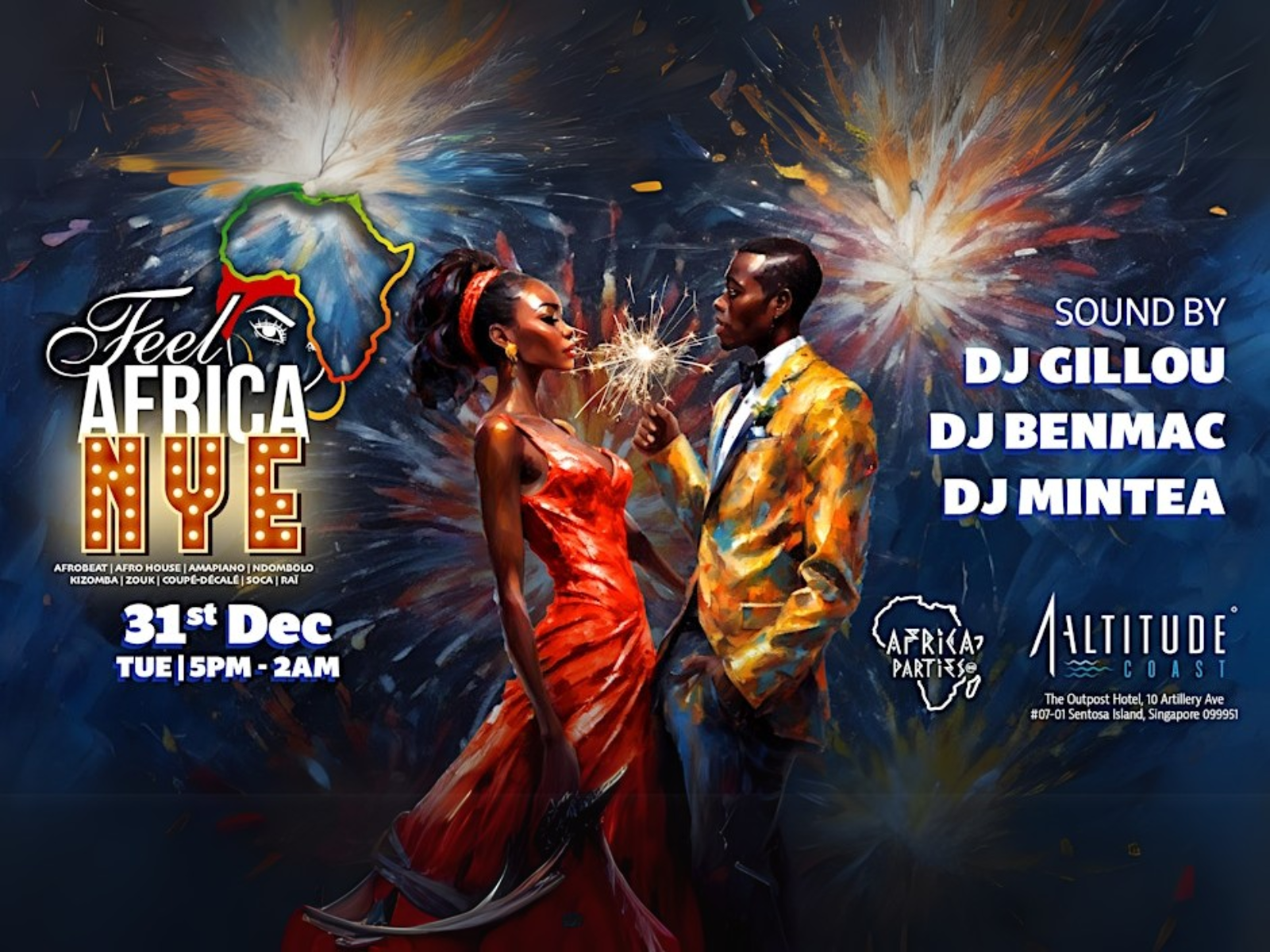 Feel Africa: New Year's Eve at 1-Altitude Coast